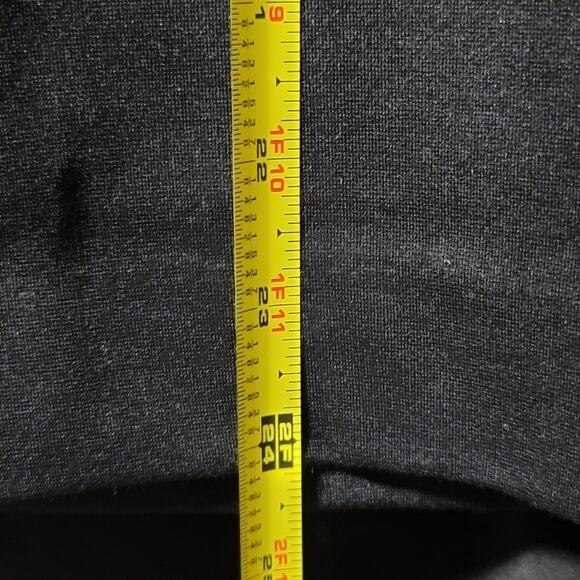 VTG Charter Club Pencil Skirt Sz 10 Skinny Belt Black Zip Slit Career Retro NEW - Picture 12 of 13